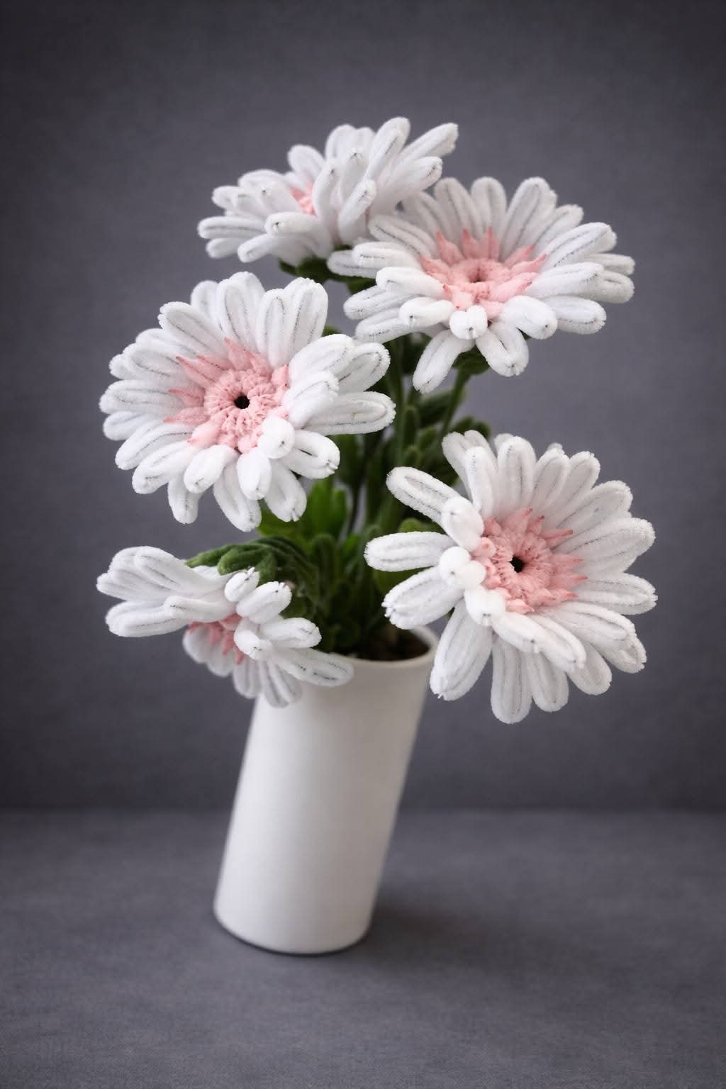 White & Pink Daisy Bouquet